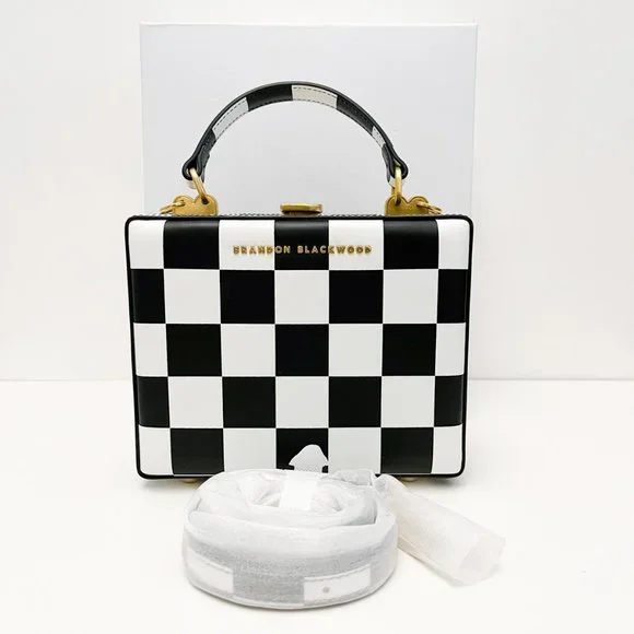 Brandon Blackwood Black and White Checkered Bag - Picture 3 of 16